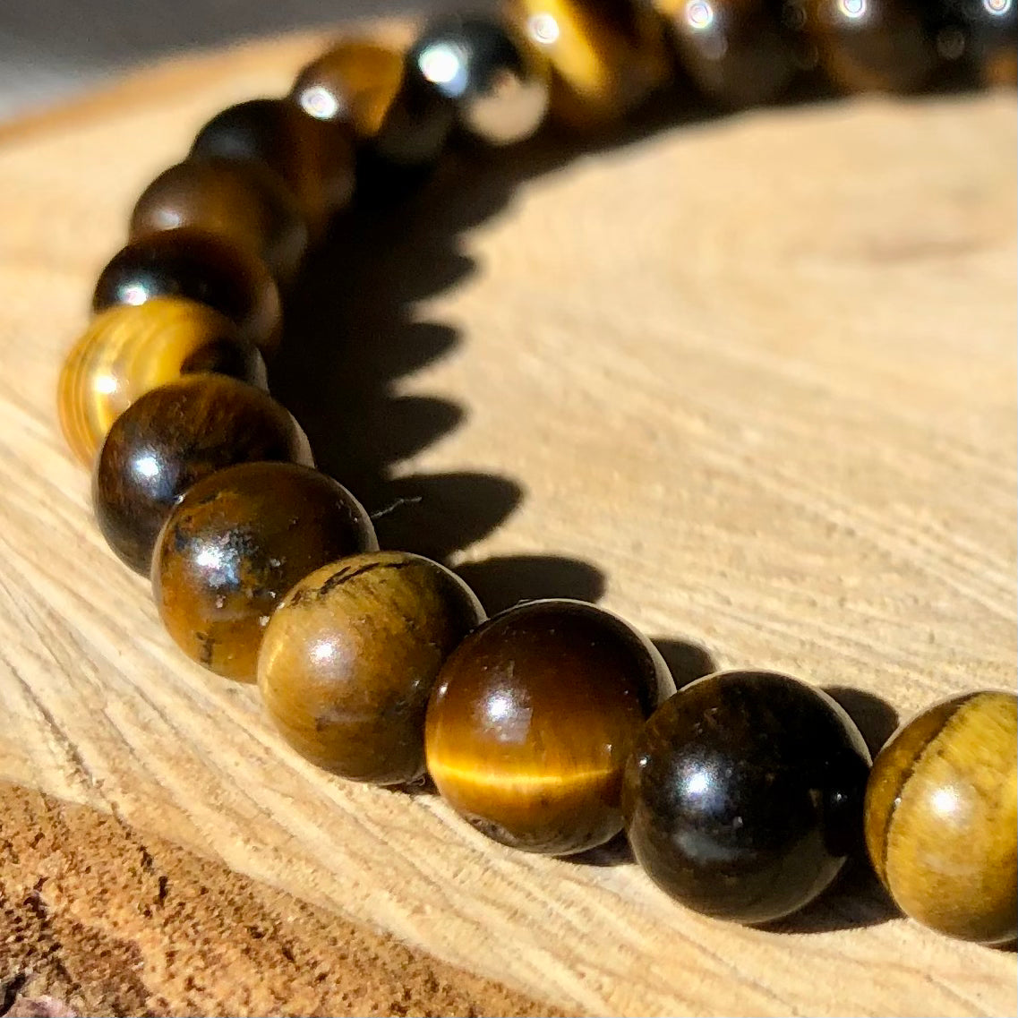 Bracelet en perles d’Oeil de Tigre