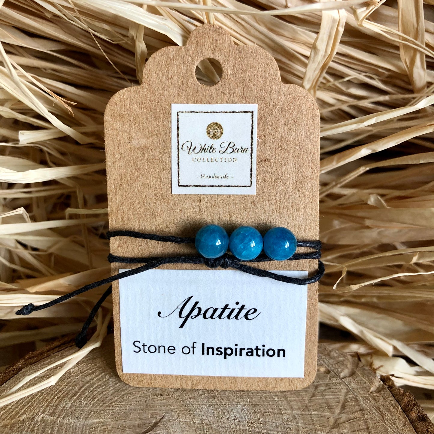 ‘Stone of Inspiration’ Apatite little wish bracelet