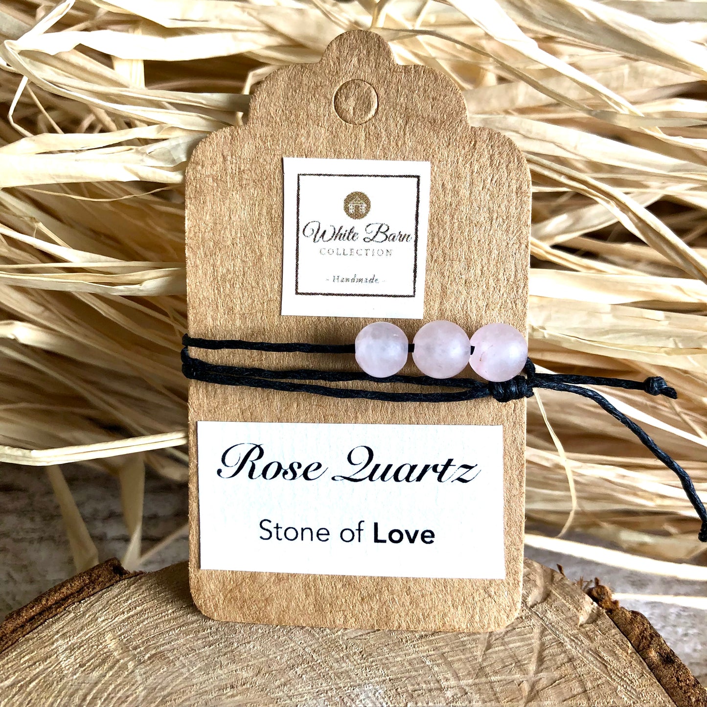 ‘Stone of Love’ Rose Quartz little wish bracelet