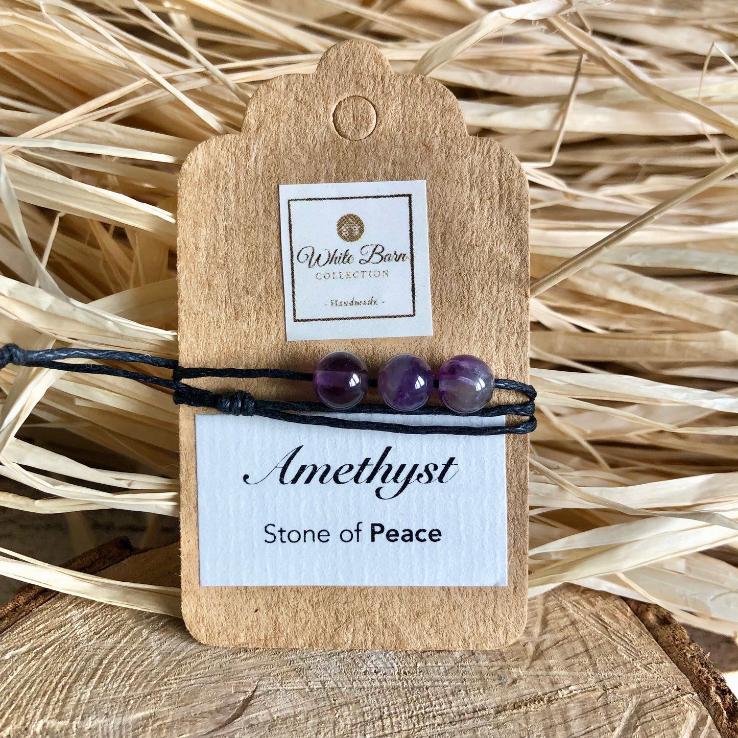 ‘Stone of Peace’ Amethyst little wish bracelet