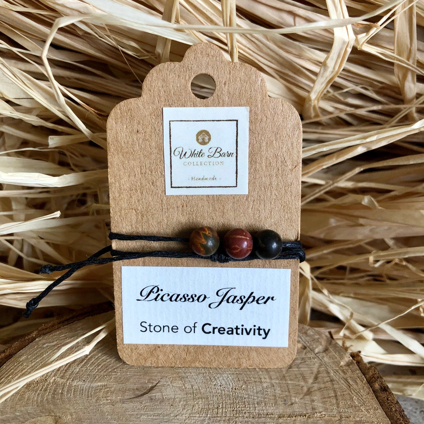 ‘Stone of Creativity’ Picasso jasper little wish bracelet