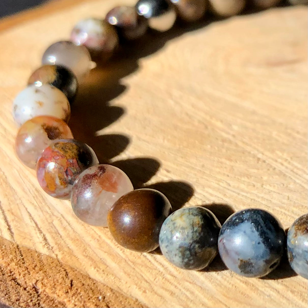 Pietersite beaded bracelet