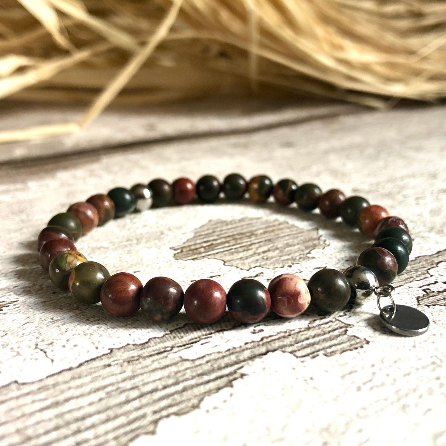 Picasso Jasper beaded bracelet