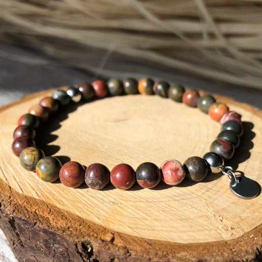 Picasso Jasper beaded bracelet