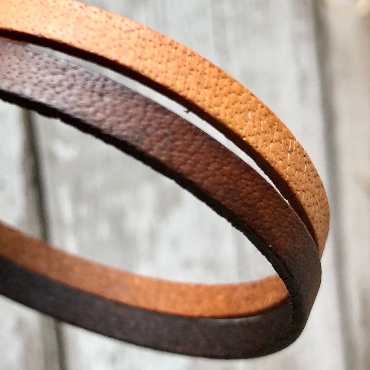 Windsor Tan - Mahogany 2 Strands leather bracelet