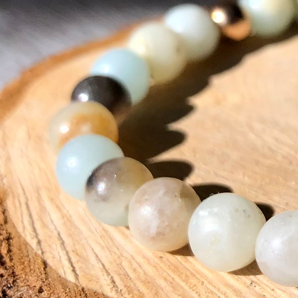 Bracelet en perles d'amazonite