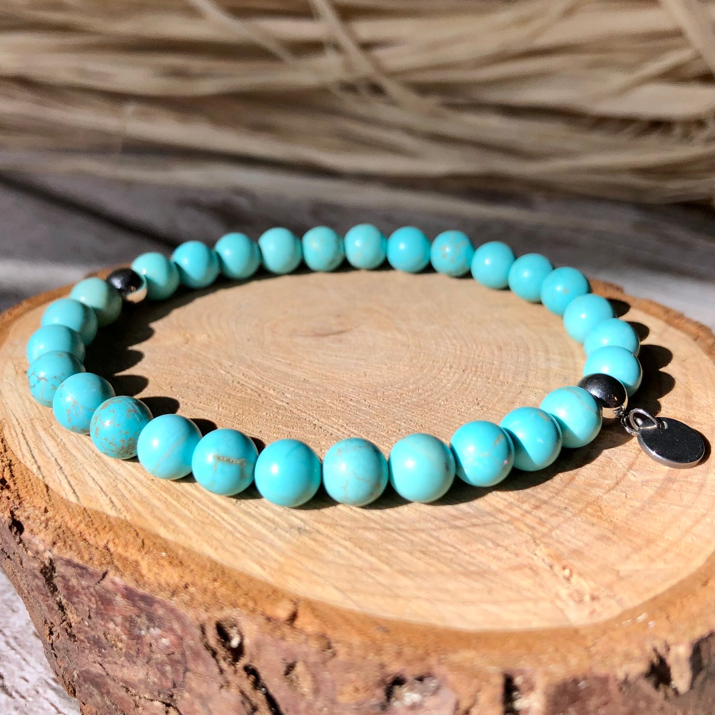 Bracelet en perles d'howlite