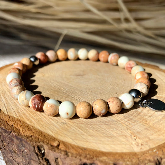 Imperial Jasper beaded bracelet