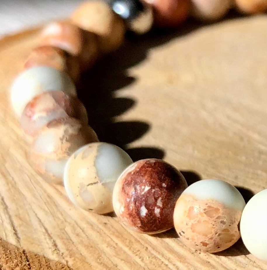 Imperial Jasper beaded bracelet